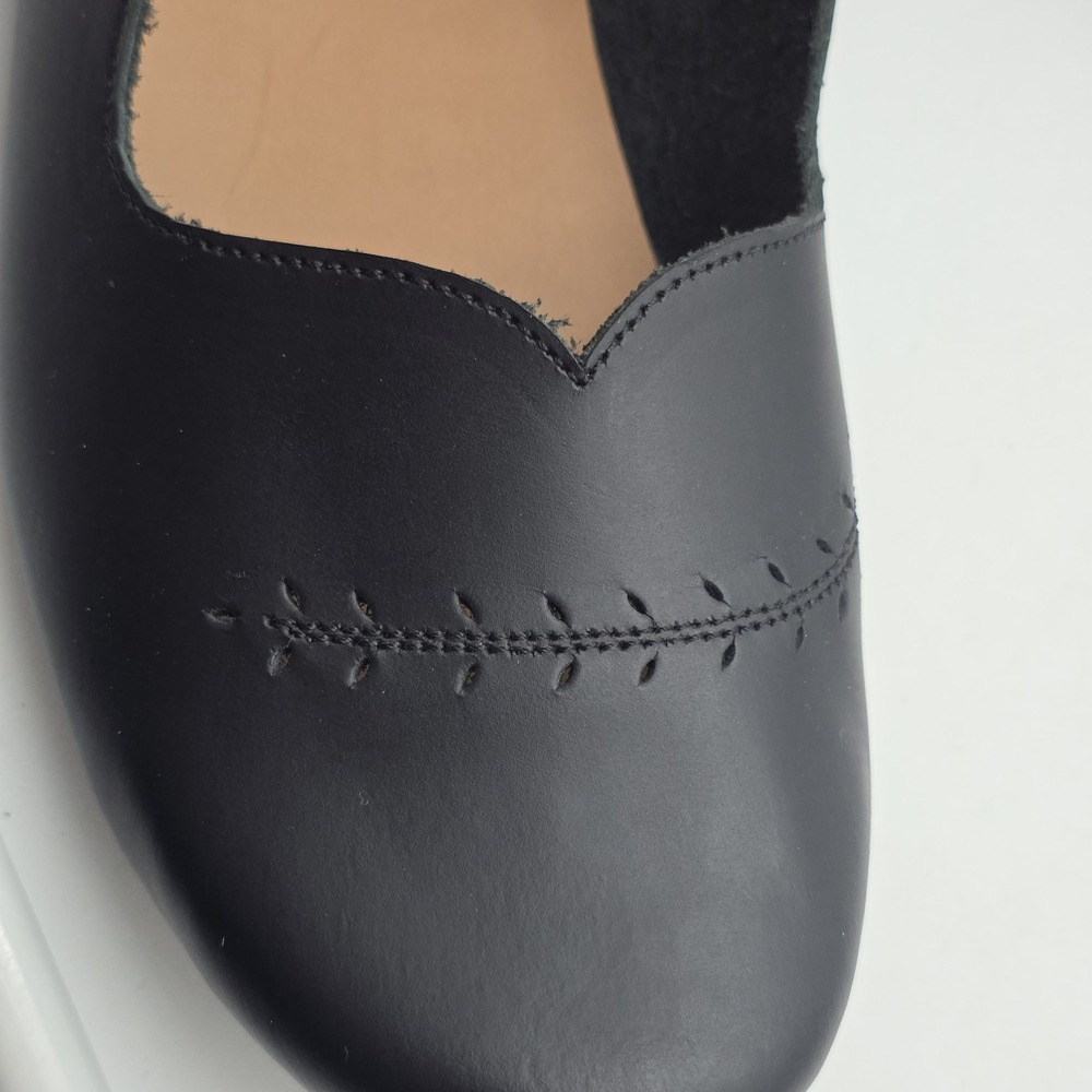 Adelisa & Co Black Leather Mary Jane Shoes Women's Size 42/11.5-12US - Picture 8 of 10